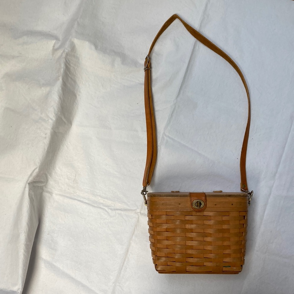 Longaberger basket purse 1996 with fabric liner